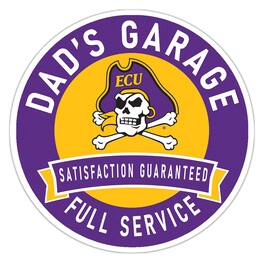 Fan Creations - ECU Pirates 16" Dad's Garage Wood Sign - Multicolor