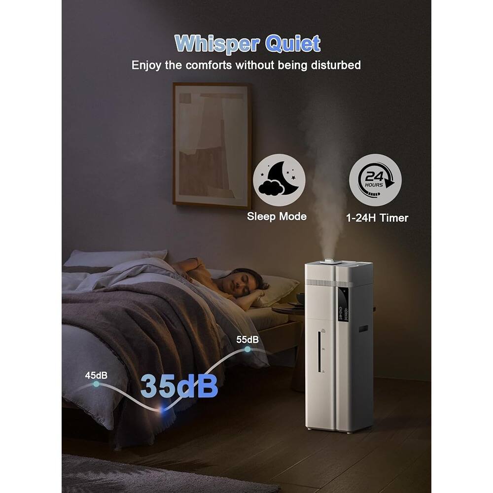 Whisper Quiet  
Enjoy the comforts without being disturbed  

Sleep Mode  
1-24H Timer  

55dB  
45dB  
35dB