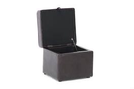 Baxton Studio - Sydney Brown Modern Ottoman - Storage Ottoman - Dark Brown