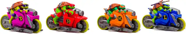 Front. Teenage Mutant Ninja Turtles - Teenage Mutant Ninja Turtles Backflip Riders 4-Pack.