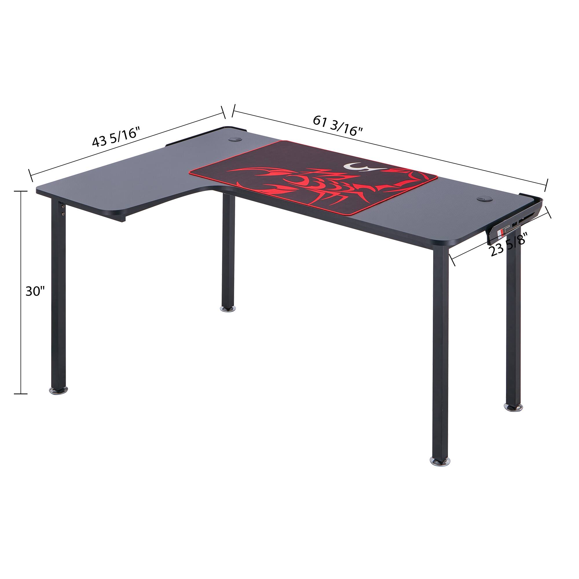 43 5/16" 61 3/16" 23 5/8" 30"