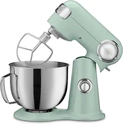 Front. Cuisinart - SM-50 5.5 Qt Stand Mixer 12-Speed, 12 Colors - Precision Master Series - Agave Green.
