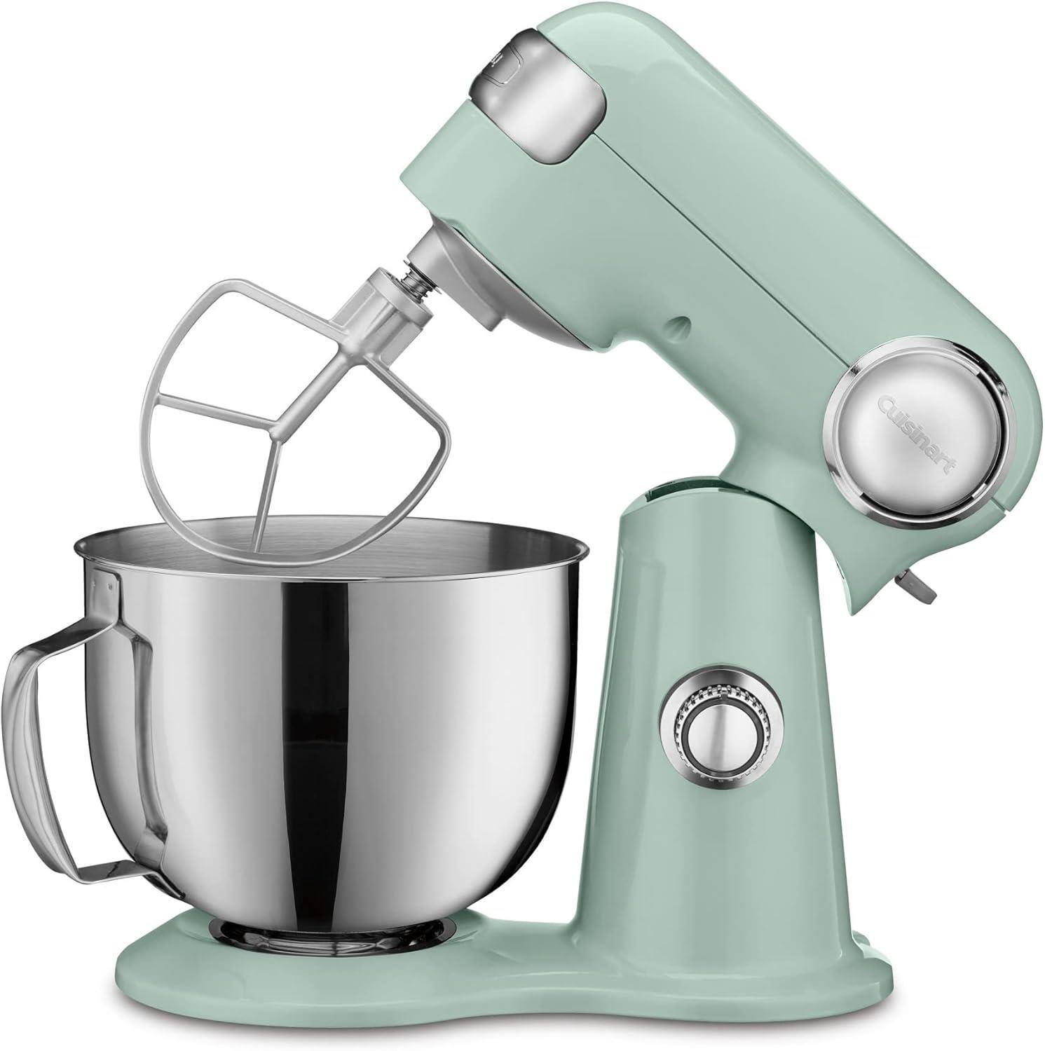 Front. Cuisinart - SM-50 5.5 Qt Stand Mixer 12-Speed, 12 Colors - Precision Master Series - Agave Green.