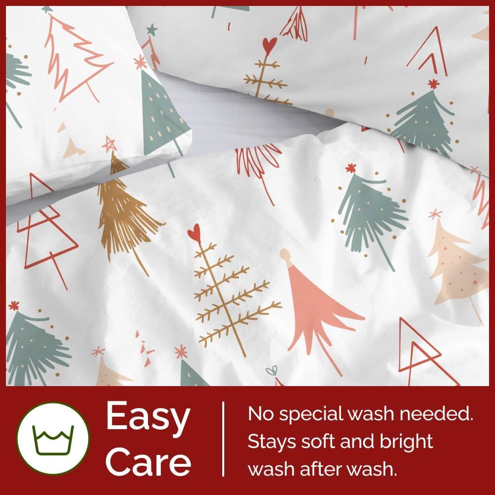 Easy Care  
No special wash needed.  
Stays soft and bright wash after wash.