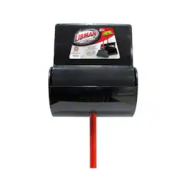 Libman - Standard 12" Upright Broom & Dustpan Set, (0917002) - Red/Black