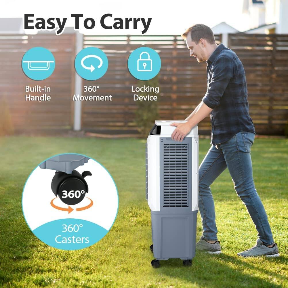 Easy To Carry  
- Built-in Handle  
- 360° Movement  
- Locking Device  
- 360° Casters