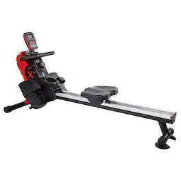 Stamina Products - X Magnetic Compact Rowing Machine Rower - Black/Red