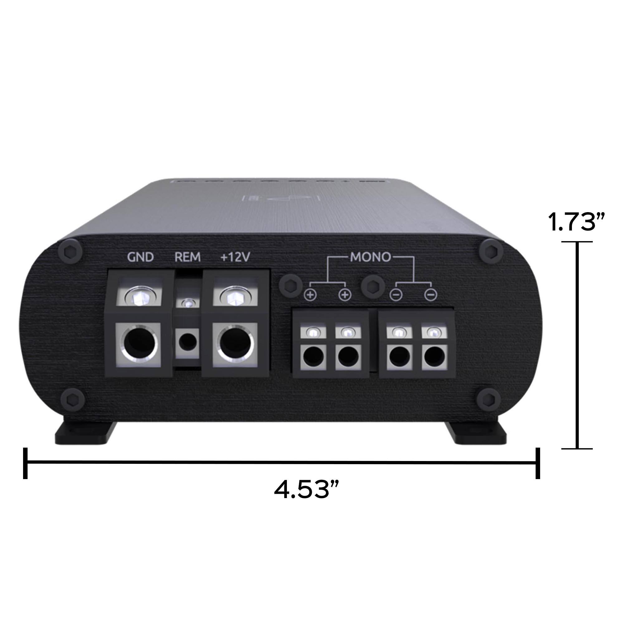 1.73" GND REM +12V MONO + 4.53"