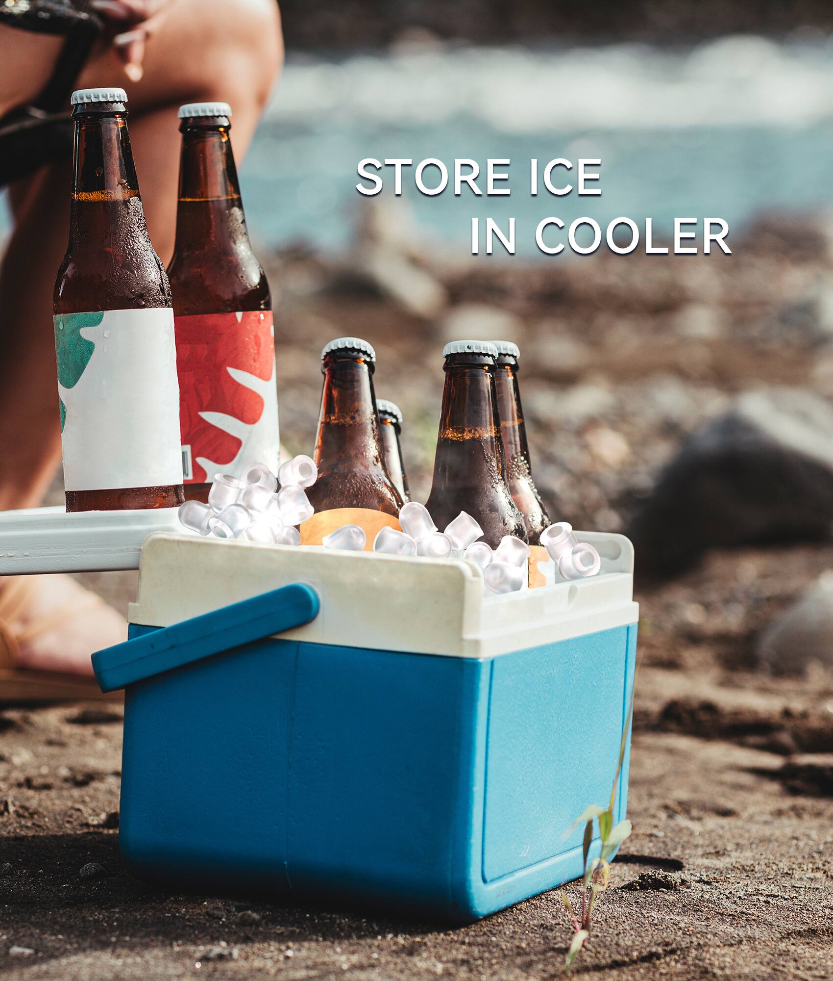 Store ice in cooler