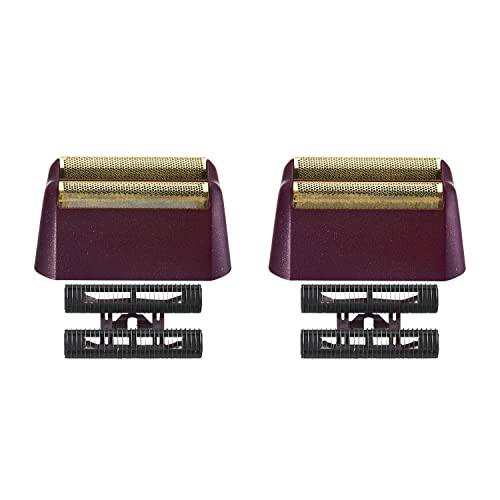 Front. DORLUKFU - 2 Pack Professional 5 Star Series Finale Shaver Replacement Foil and Cutter Bar Assembly Compatible with wahl Shaver.