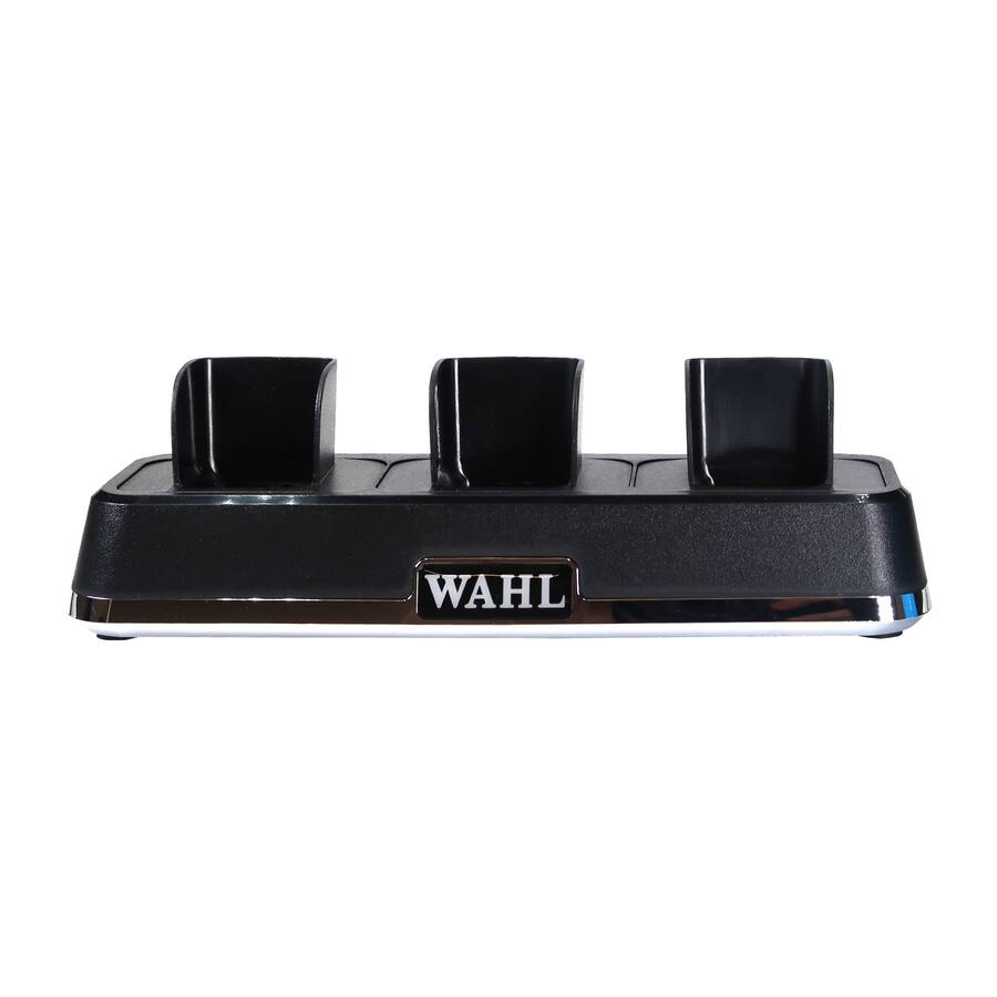 Power Comb Wahl 8504 Professional Clipper Cordless + Pro Power Station Multi ...