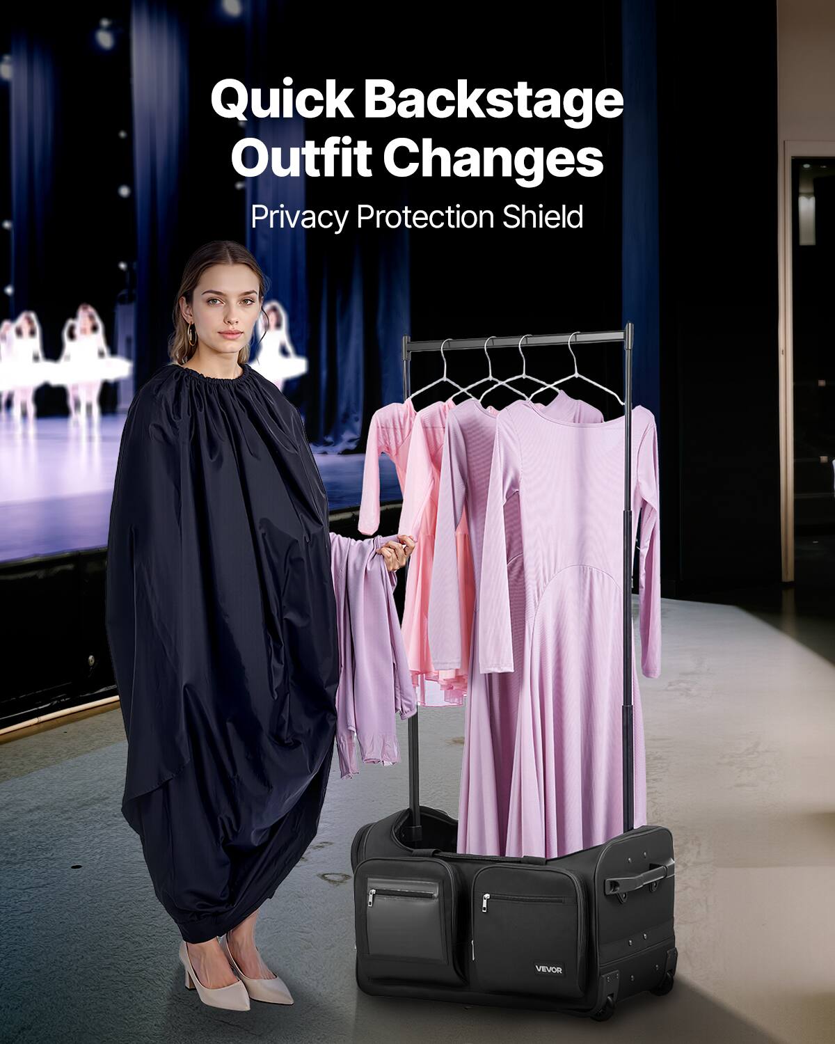 Quick Backstage Outfit Changes  
Privacy Protection Shield