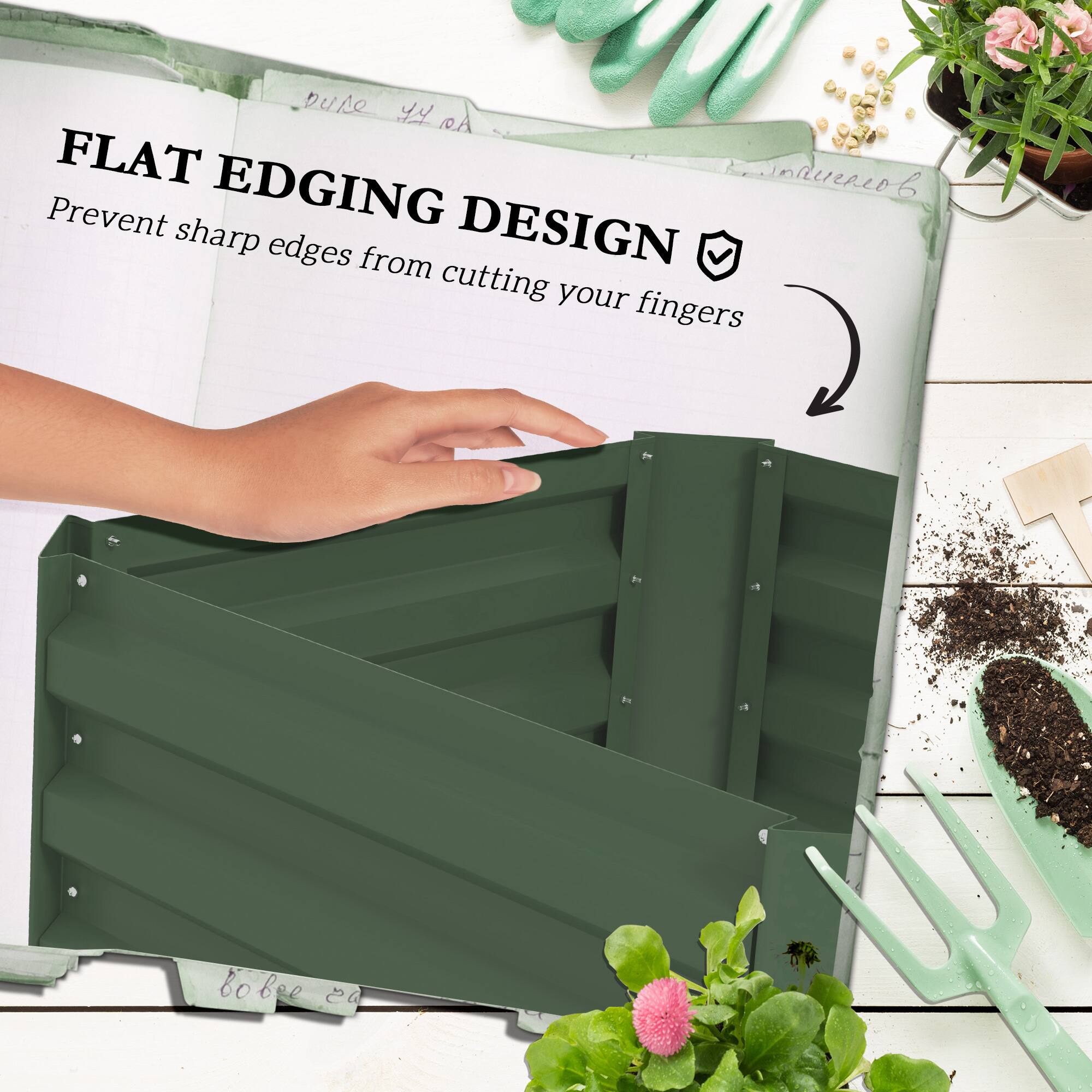 FLAT EDGING DESIGN Prevent sharp edges from cutting your fingers