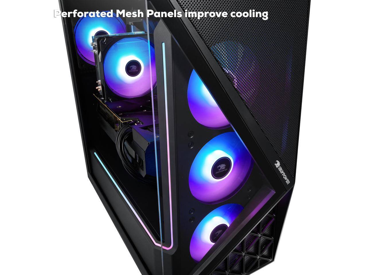 iBUYPOWER Slate Gaming Desktop PC Intel Core i7 14700F, NVIDIA