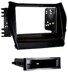 Front. Metra - Dash Kit for Select 2013-2018 Hyundai Santa Fe Santa Fe DIN - Black.