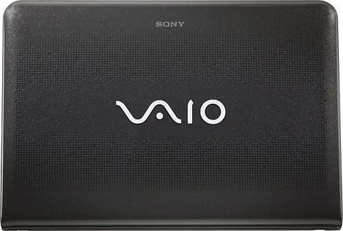 Front Standard. Sony - VAIO Laptop / Intel® Core™ i3 Processor / 14" Display / 4GB Memory / 500GB Hard Drive - Lava Black.