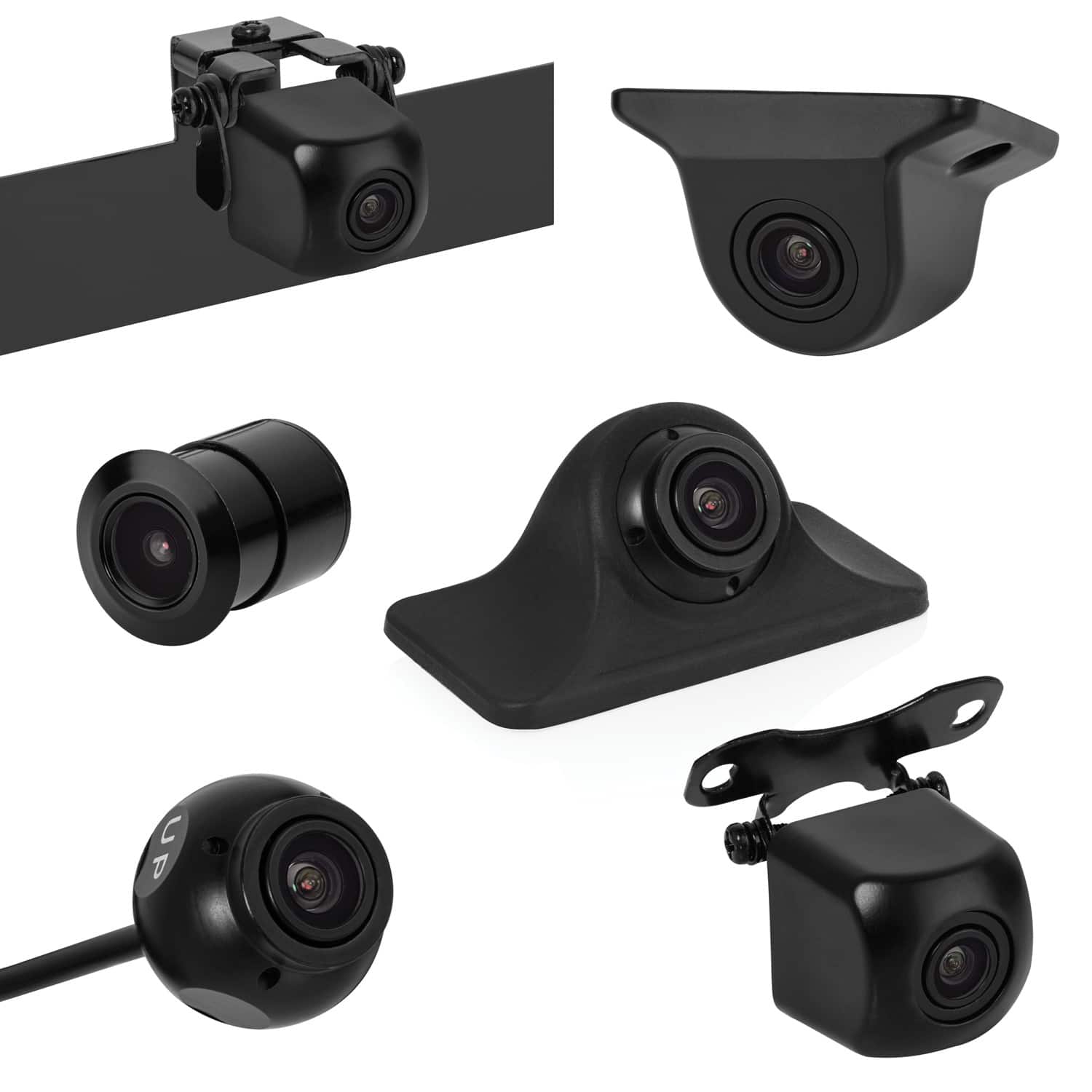 BOYO - Vision Vtk601hd Vtk601hd Universal 170deg Backup Camera With 6-in-1 Mounting Options - Black