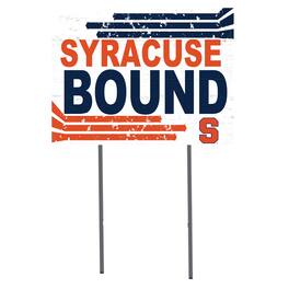 Jardine - Syracuse Orange 18'' x 24'' Bound Yard Sign - White