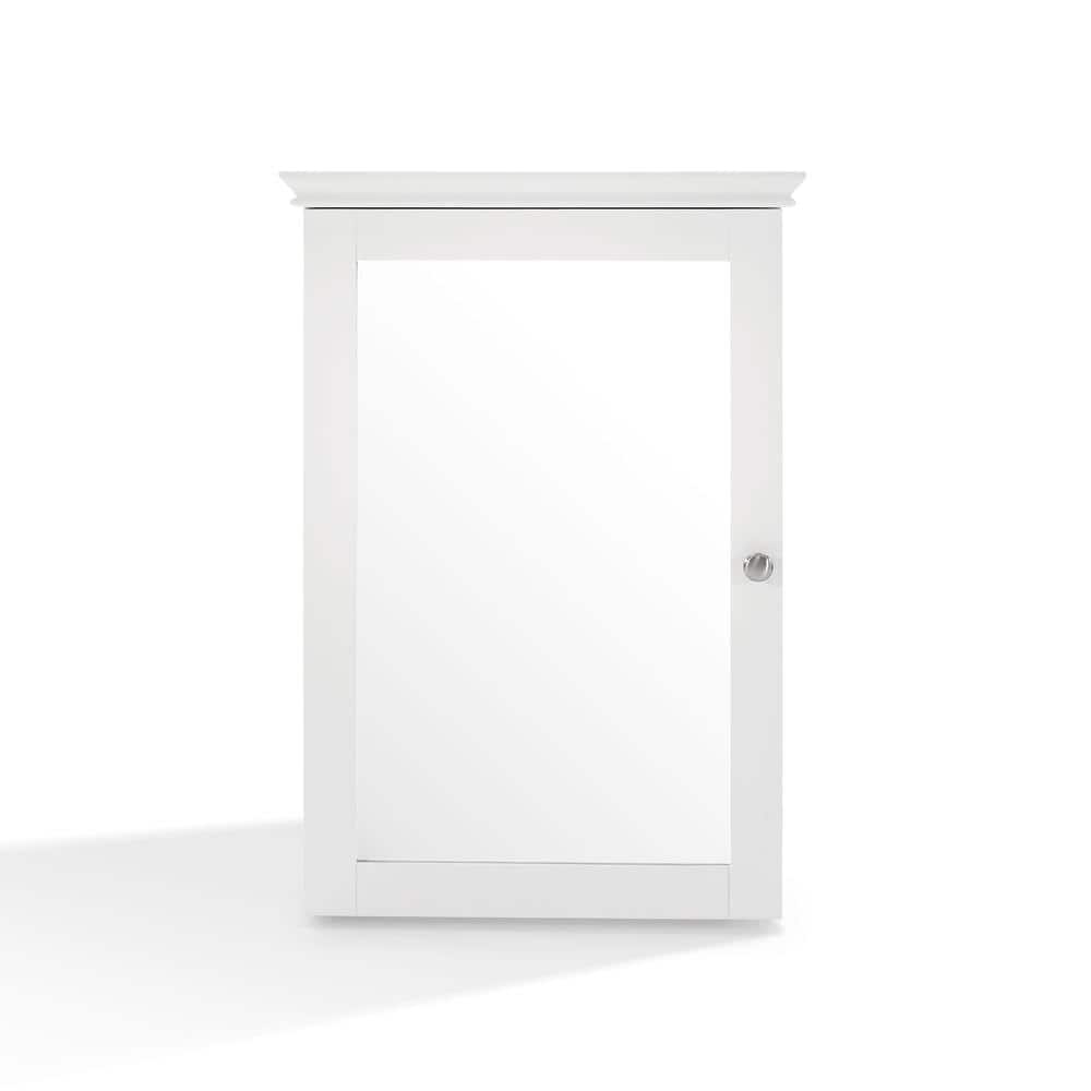 Crosley Furniture - Lydia Wall Cabinet With Mirror - White