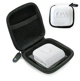 CASEMATIX - Carrying Case for Logitech Mobi Fold Foldable Wireless Mouse – White Travel Case for Portable Bluetooth Mouse