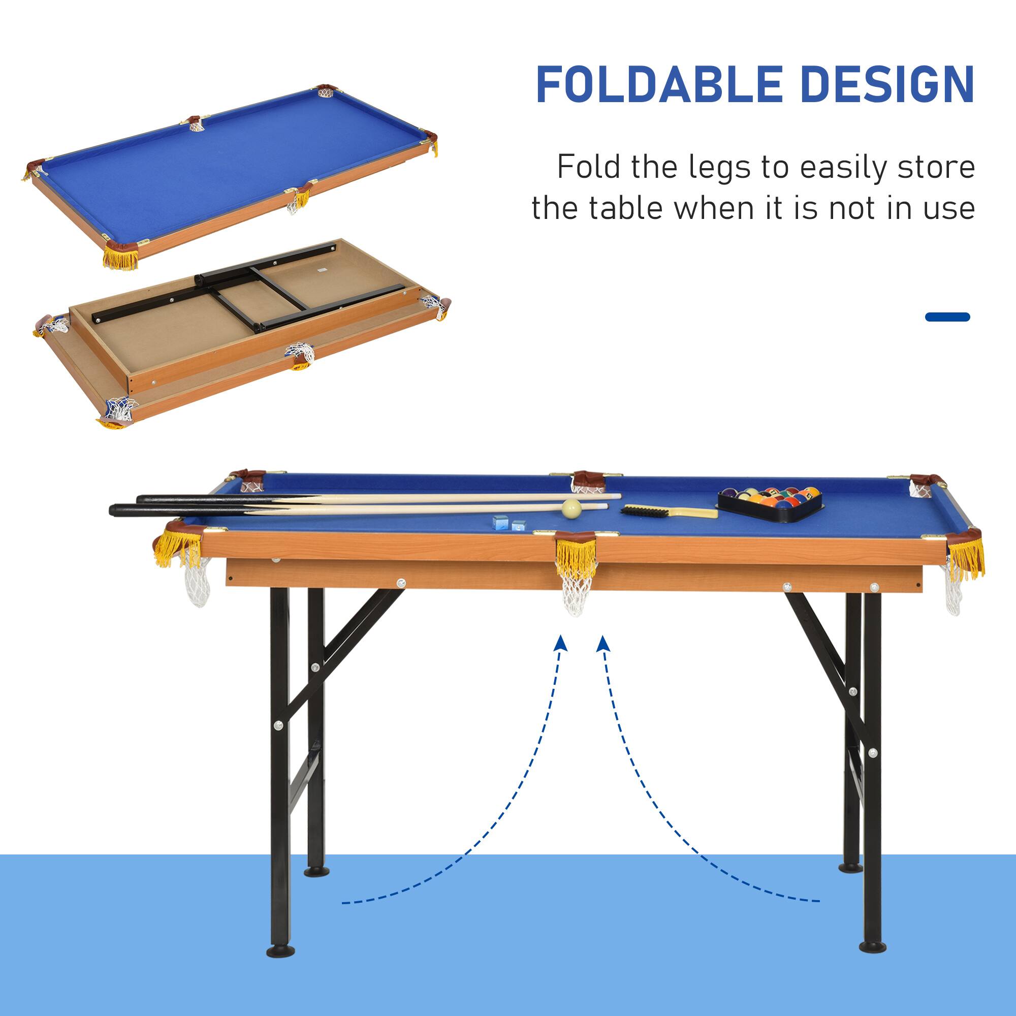 FOLDABLE DESIGN

Fold the legs to easily store the table when it is not in use