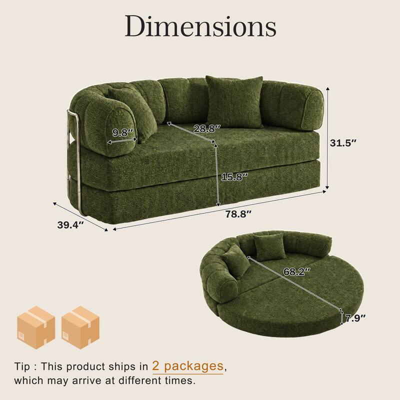 Dimensions
9.8"
28.8"
31.5"
15.8"
39.4"
78.8"
68.2"
7.9"

Tip: This product ships in 2 packages, which may arrive at different times.