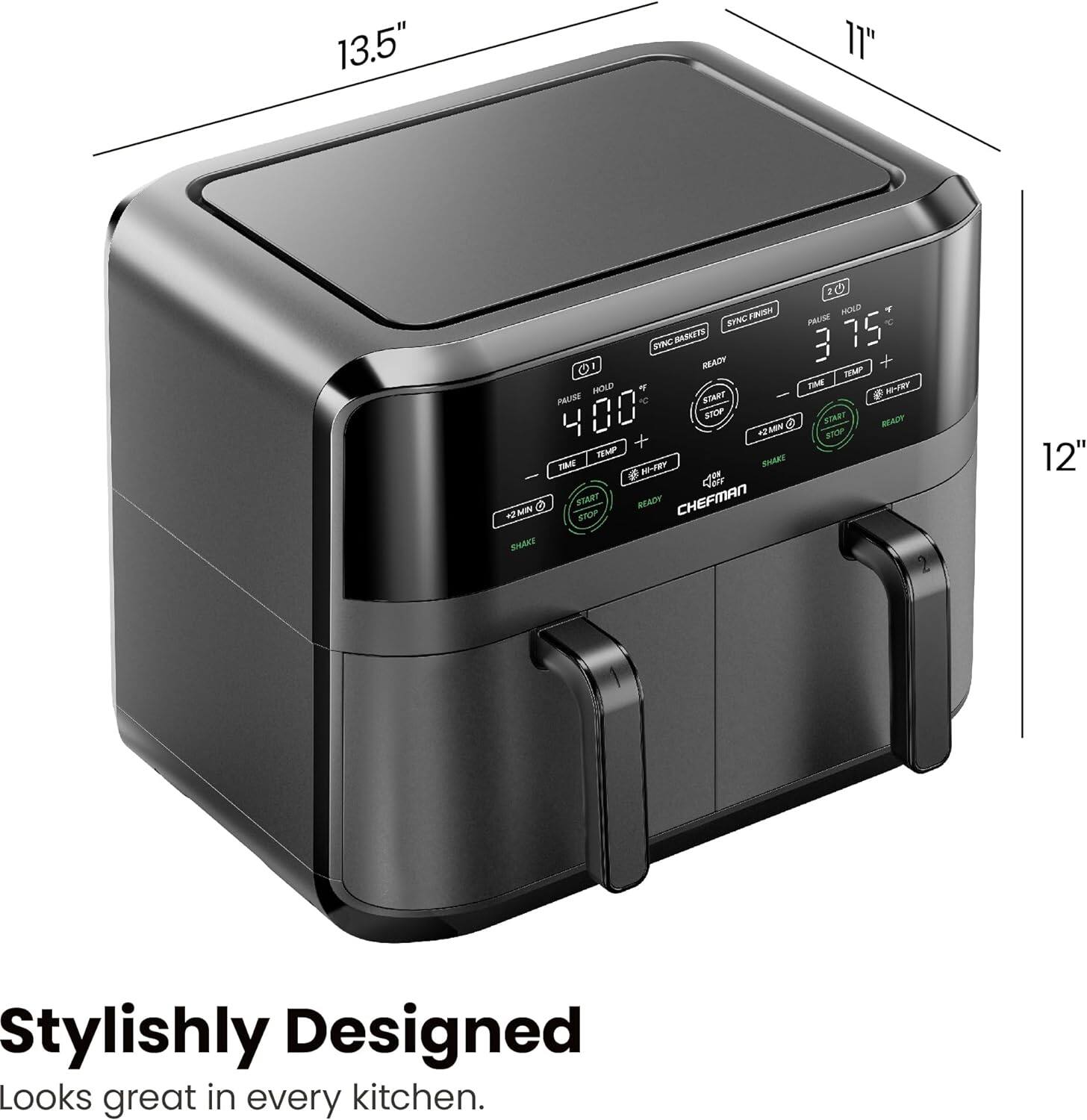 13.5" 11" 12" Stylishly Designed Looks great in every kitchen.

13.5" 11" 12" Stylishly Designed Looks great in every kitchen.