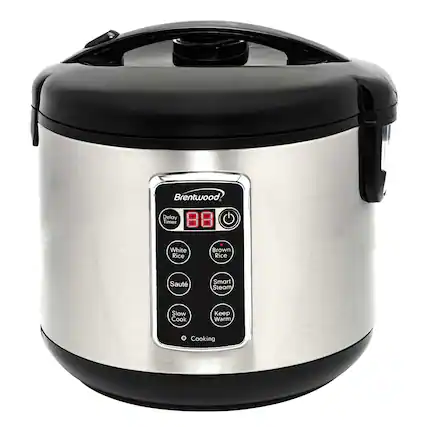 Brentwood
Delay Timer
White Rice
Brown Rice
Saute
Smart Steam
Slow Cook
Keep Warm
Cooking
