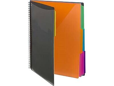 Alt View 1. Smead - Poly Project Letter Size Solid Cover Presentation Book - Gray with Bright Colors.