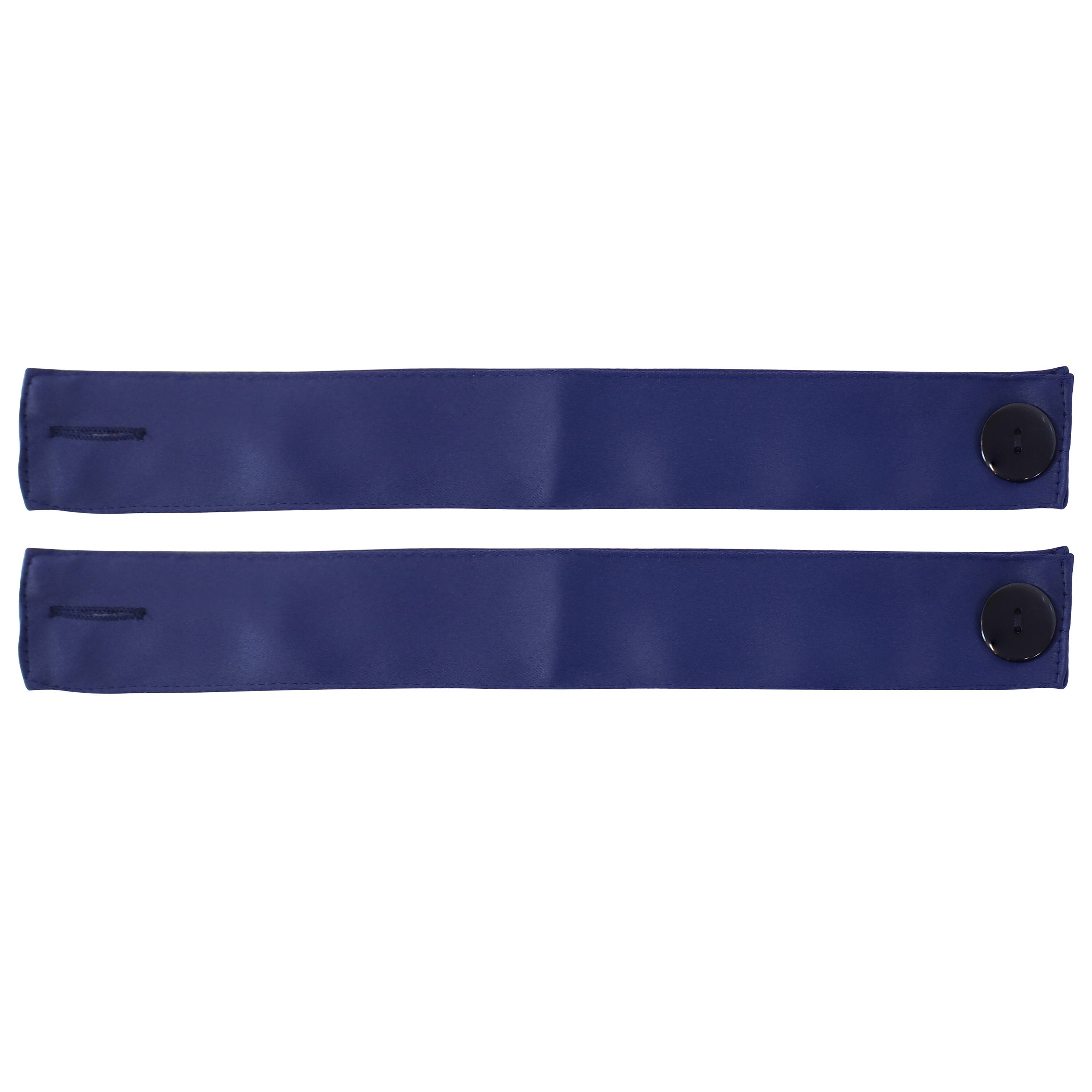 Sunnydaze - Indoor/Outdoor Polyester Curtain Tiebacks - Set of 2 - Blue