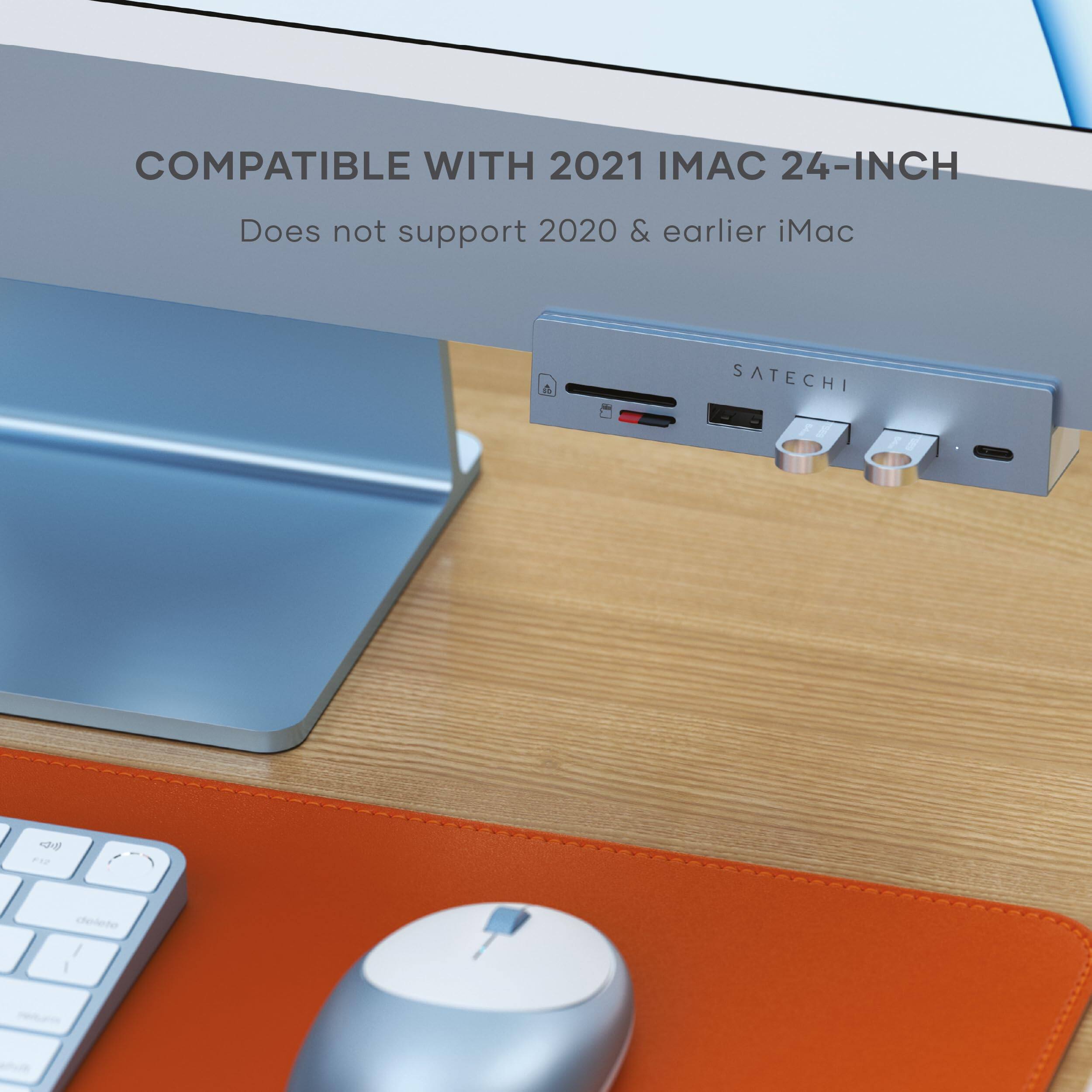COMPATIBLE WITH 2021 IMAC 24-INCH  
Does not support 2020 & earlier iMac  
SATECHI