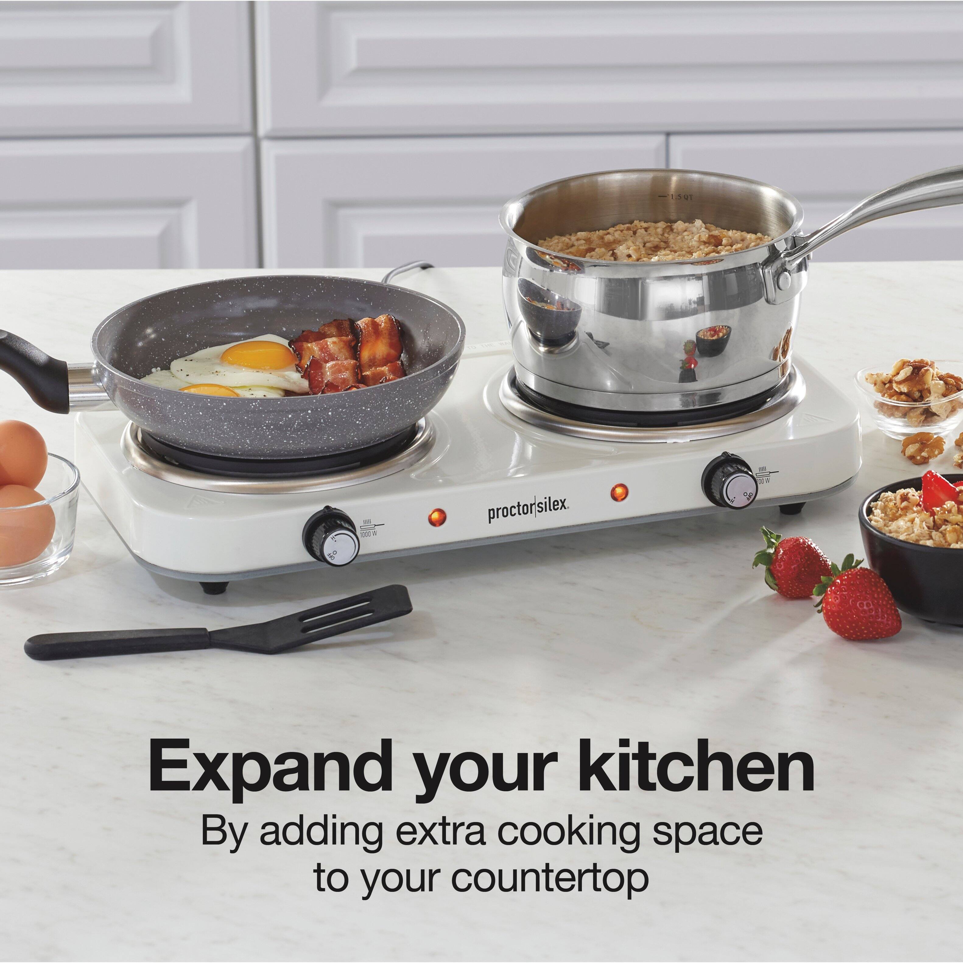 -1.5QT  
1,000  
proctorsilex  
Expand your kitchen by adding extra cooking space to your countertop