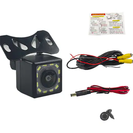 Product Manual
**Sensor Specification**
- Sensor: 1/3" CMOS
- Resolution: 640x480
- Lens: 3.6mm
- Focal Length: 3.6mm
- Minimum Illumination: 0.1 Lux (Color), 0.01 Lux (Black & White)
- Signal System: NTSC/PAL
- A/D: 8-bit
- Power: DC12V
**Camera Specification**
- Camera: 640x480
- Lens: 3.6mm
- Focal Length: 3.6mm
- Minimum Illumination: 0.1 Lux (Color), 0.01 Lux (Black & White)
- Signal System: NTSC/PAL
- A/D: 8-bit
- Power: DC12V
**Display Specification**
- Display: 4.3" TFT LCD
- Resolution: 480x240
- Power: DC12V
**Other**
- Power: DC12V
- Dimensions: 100x80x50mm
- Weight: 200g
**W