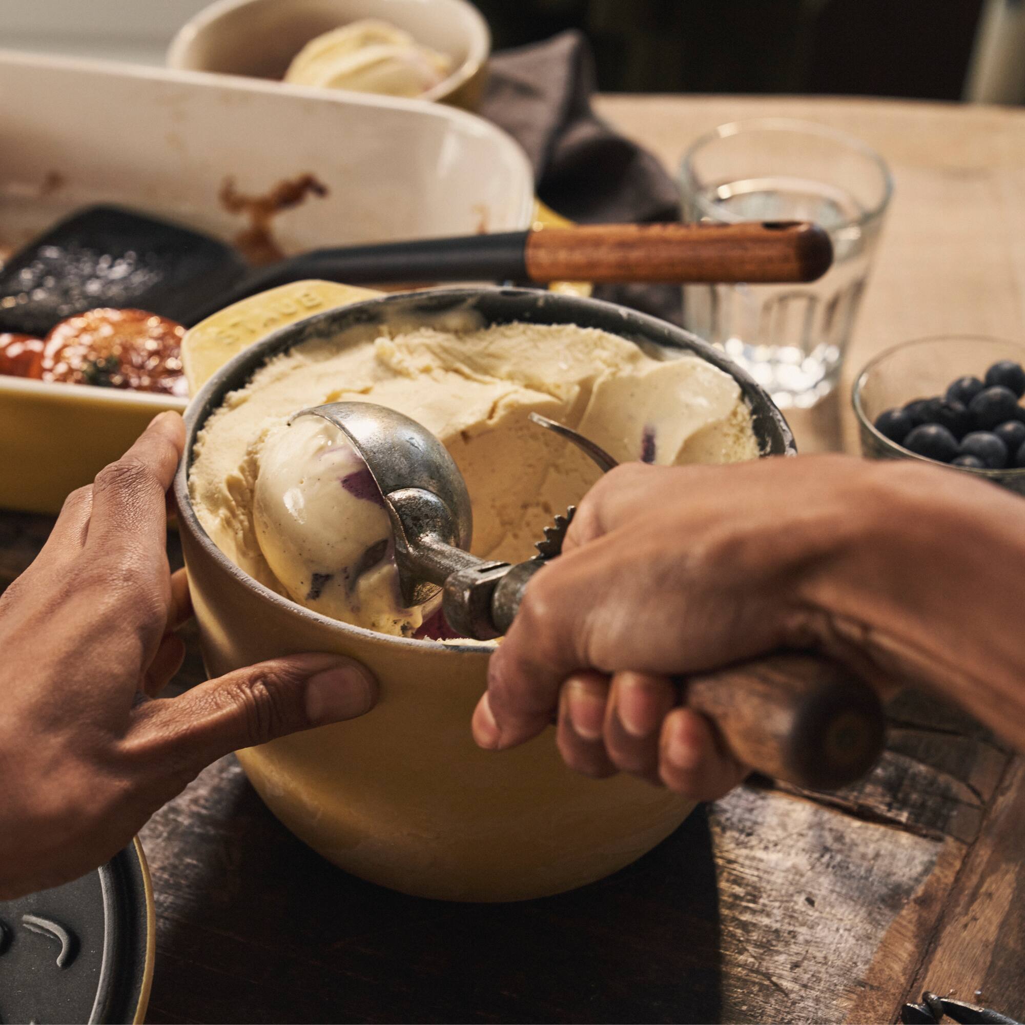 Alt View 4. Staub - STAUB Cast Iron 1.5-qt Petite French Oven - Citron - Citron.