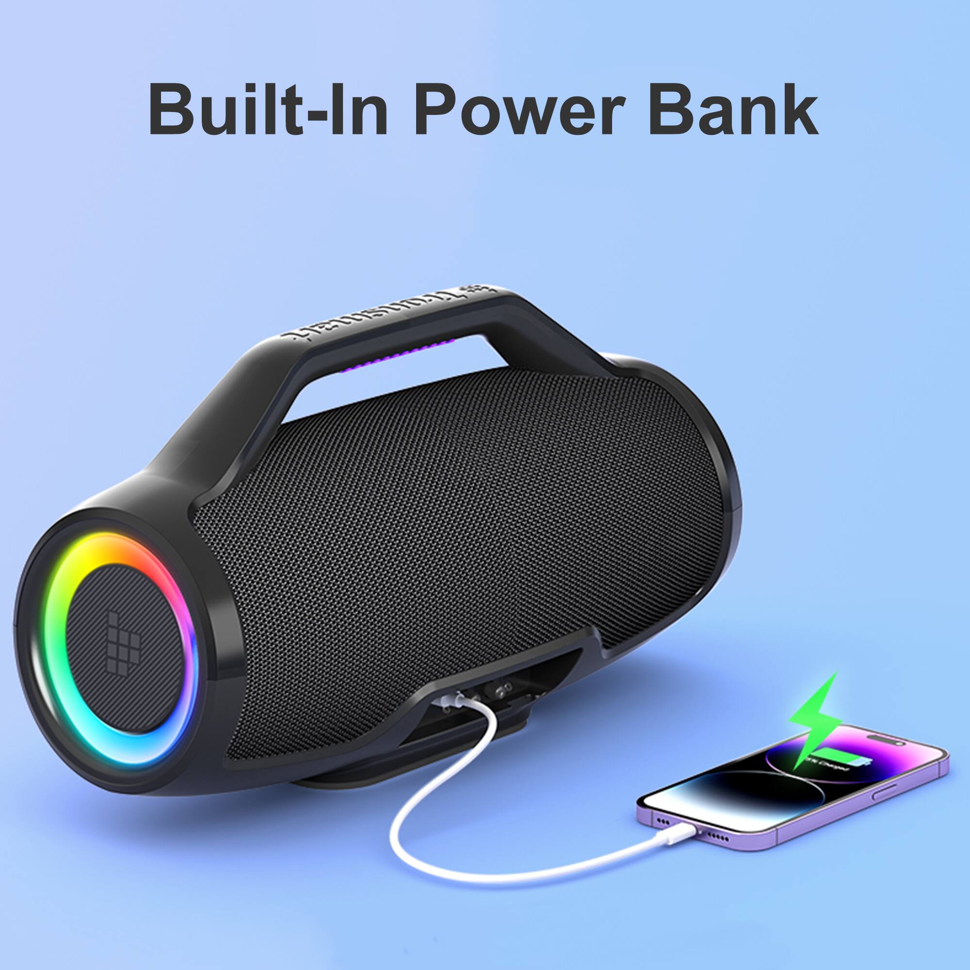 Built-in Power Bank.