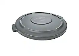 RubberMaid - Brute Round Plastic Container Lid, 55 Gallons - Gray