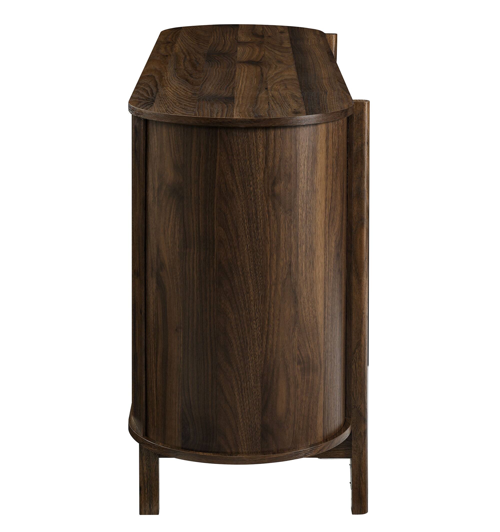 Alt View 2. Modway - Reid 63" Curved Sideboard by Modway - Walnut.