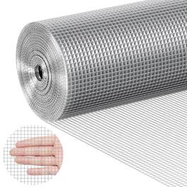 VEVOR - Hardware Cloth, 1/4 inch 36in x 100 ft 23 Gauge, Hot Dipped Galvanized Wire Mesh Roll, Chicken Wire Fencing - Silver