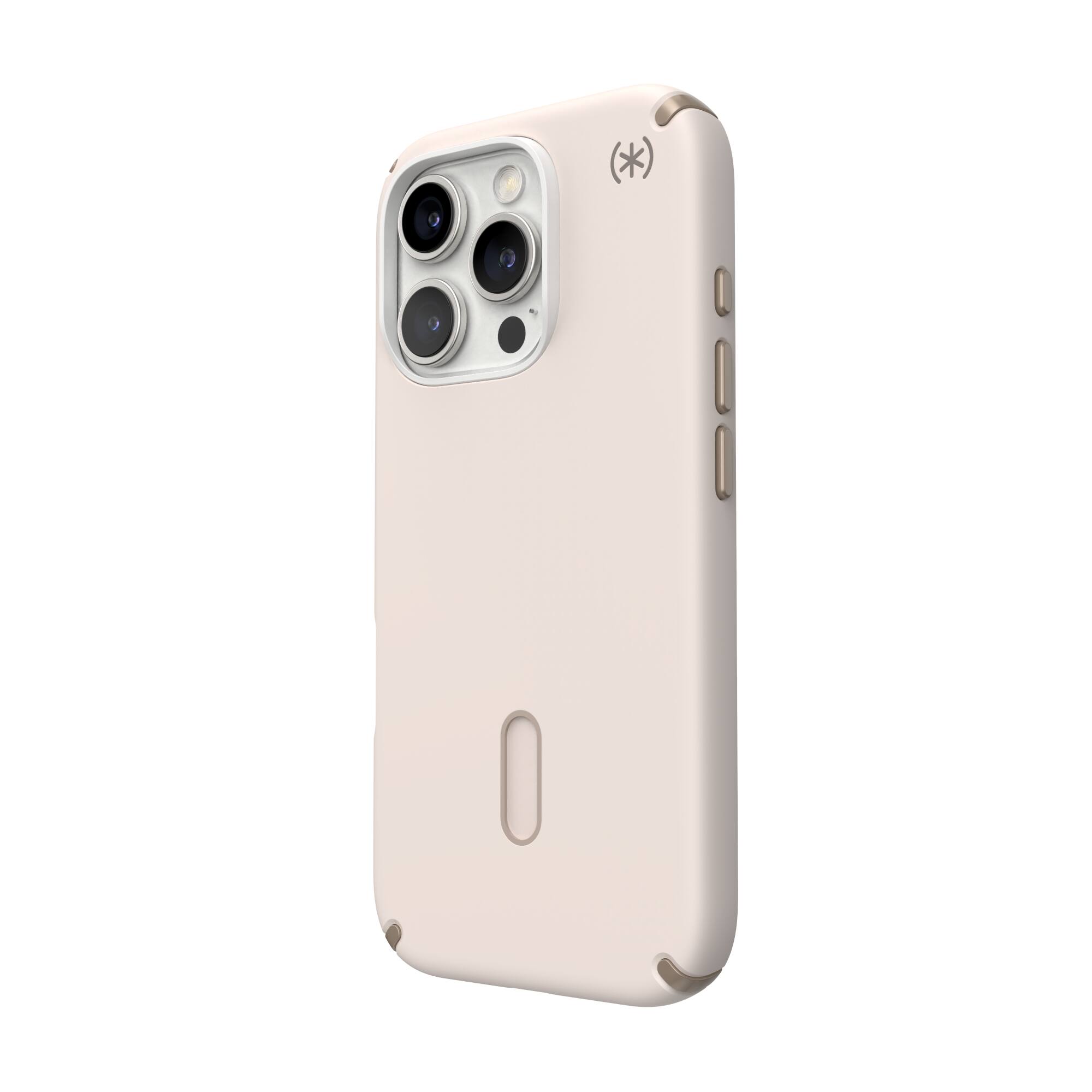 Angle. Speck - Presidio2 Pro ClickLock Case with MagSafe for Apple iPhone 16 Pro - Bleached Bone.