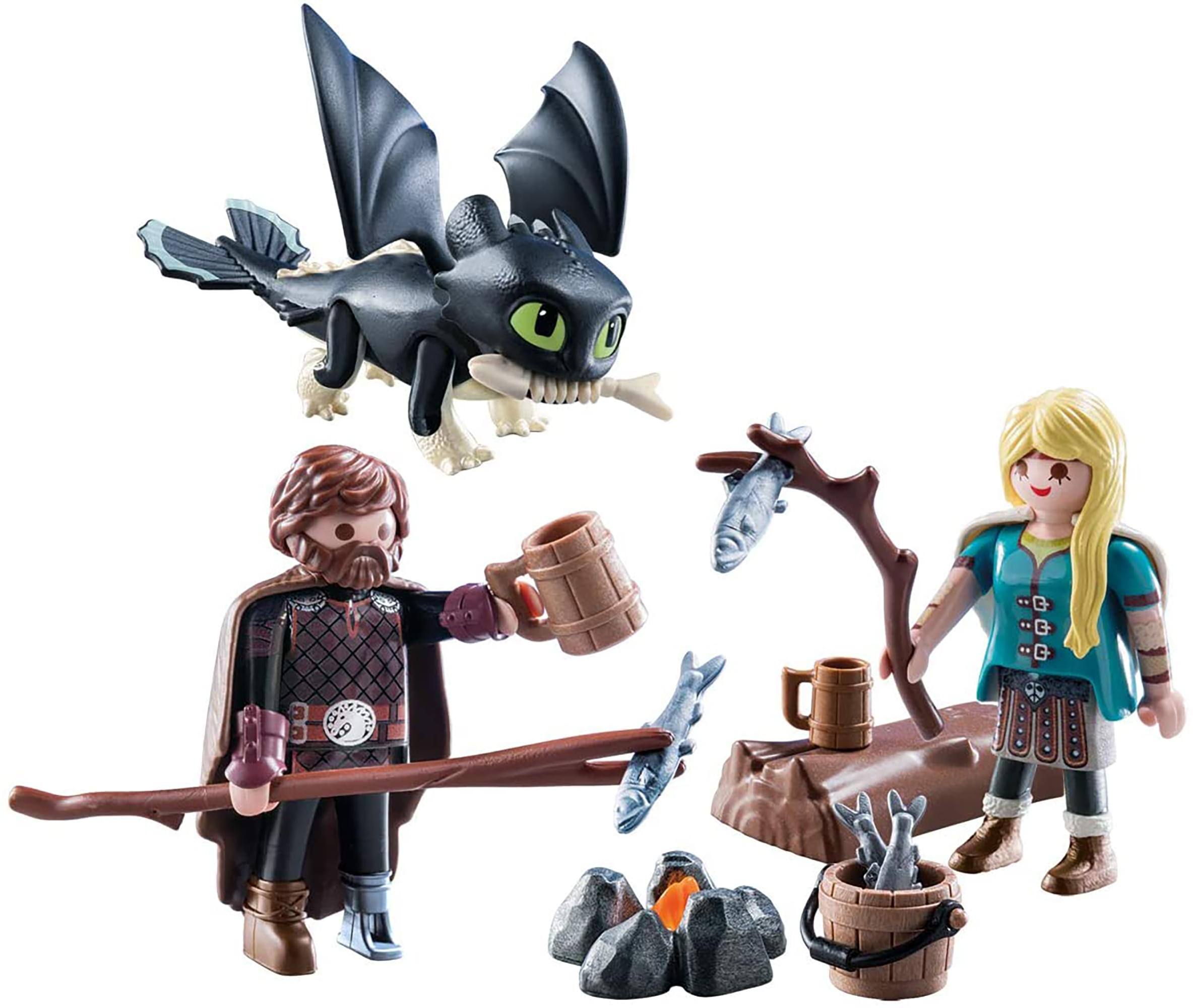 Playmobil - How to Train Your Dragon III Hiccup & Astrid with Baby Dragon - Blue