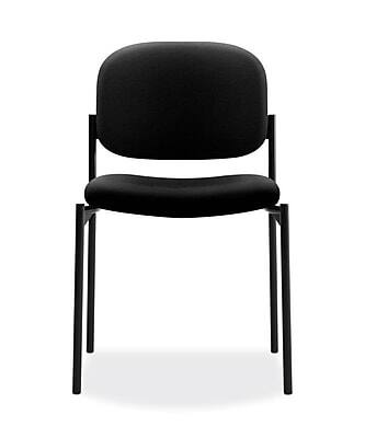 Alt View 1. HON - Scatter Fabric Stacking Guest Chair - Black.