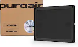 PuroAir - 100i HEPA Filter with CarbonTech 3-Layer Defense – Filters 99.9% of Pollen, Dust, Dander, Smoke & Odors - Black