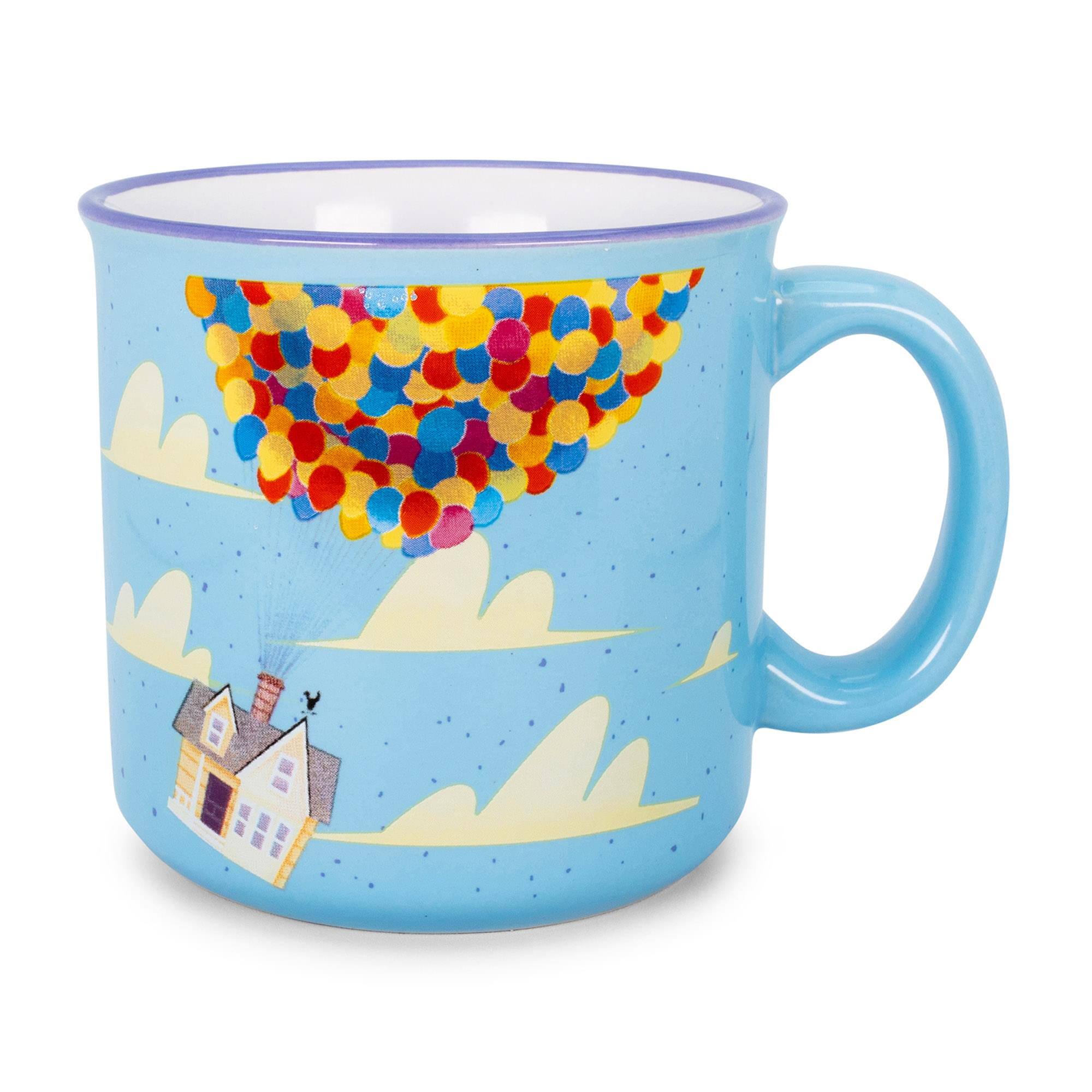 Silver Buffalo - Disney Pixar UP "Adventure Is Out There" Ceramic Camper Mug | Holds 20 Ounces - Blue