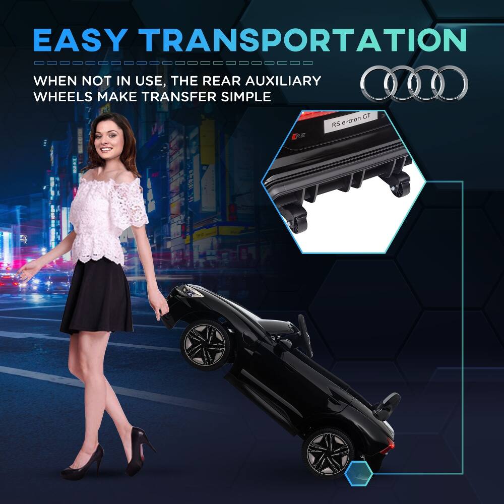 EASY TRANSPORTATION  
WHEN NOT IN USE, THE REAR AUXILIARY WHEELS MAKE TRANSFER SIMPLE  
DS  
GT RS e-tron