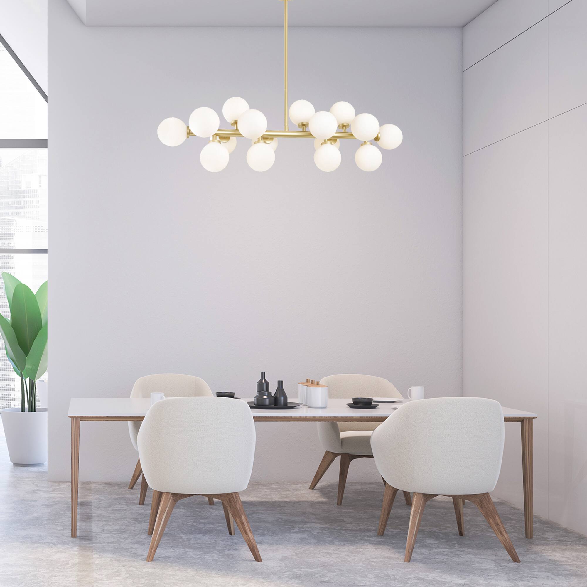 Alt View 2. CWI Lighting - Arya 16 Light Chandelier With Satin Gold Finish - Satin Gold.