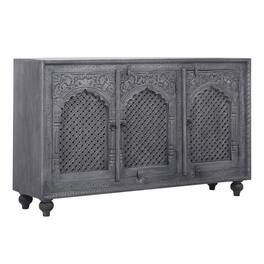 Maven Lane - Patrin Handmade Heritage Wooden Sideboard in Grey Distressed Finish - Gray