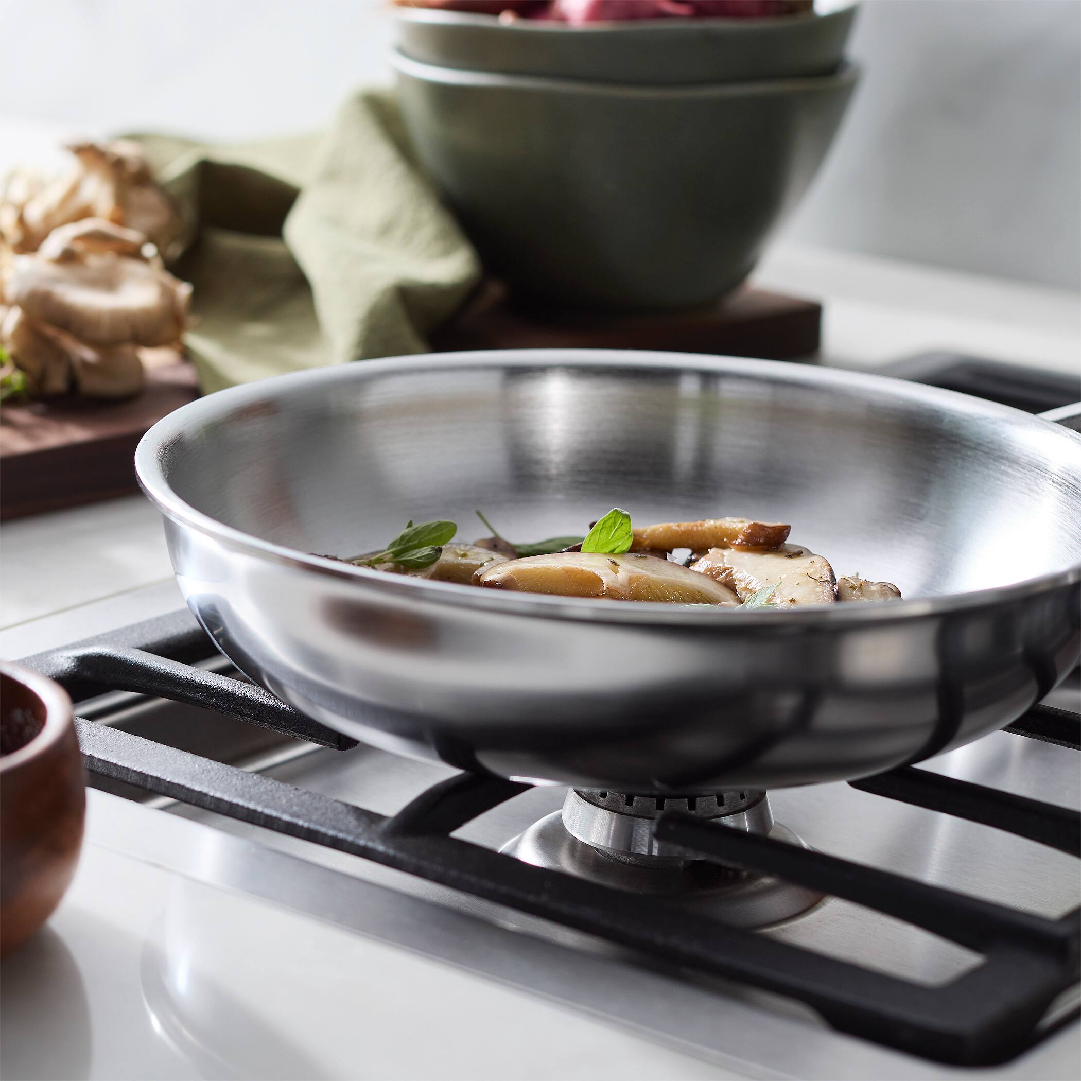 Alt View 4. Demeyere - Demeyere Industry 5-Ply 8-inch Stainless Steel Fry Pan - Stainless Steel.