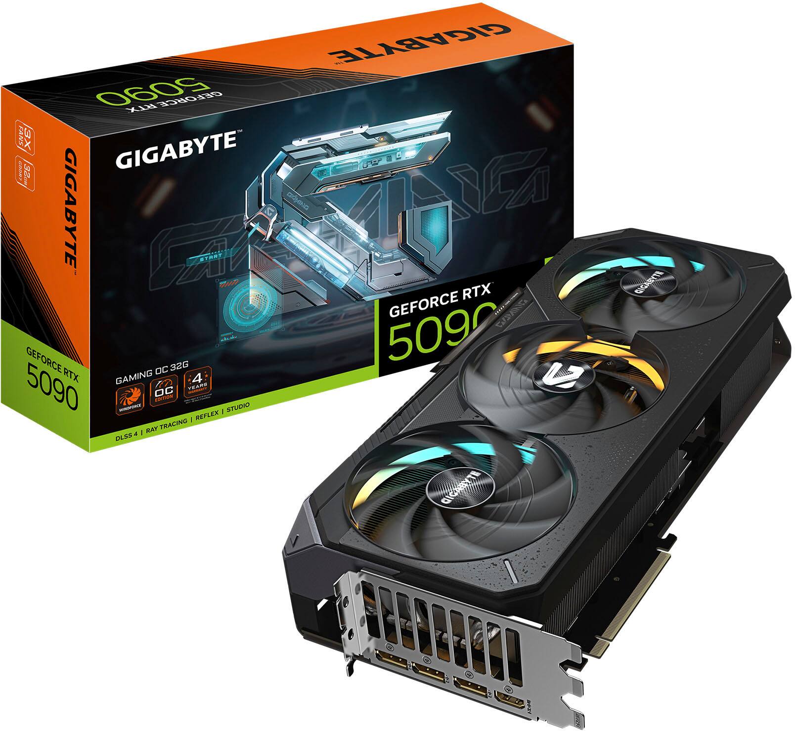 GIGABYTE 5090 BLX SEFORCE FANC X5 | GIGABYTE: GIGABYTE adea MRE B SY RTX SIGARYTE GEFORCE 17 GEFORCE 5090 OC 32G RTX GAMING 4 5090 1 E OC eTION - - STUDIO - REFLEX MAX TRACING 4 - DLSS C