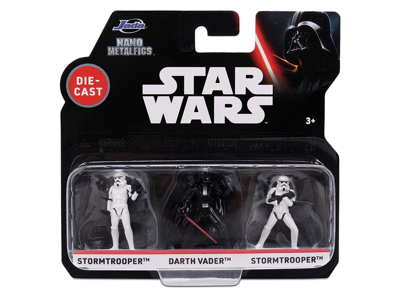 Jada NANO METALFIGS CAST DIE- STAR WARS T 3+ CHOKING HAZARD Sca cats WARNING: Votty CORU 0e : ! ATTENTIONS TM STORMTROOPERTM DARTH VADERTM STORMTROOPERTM