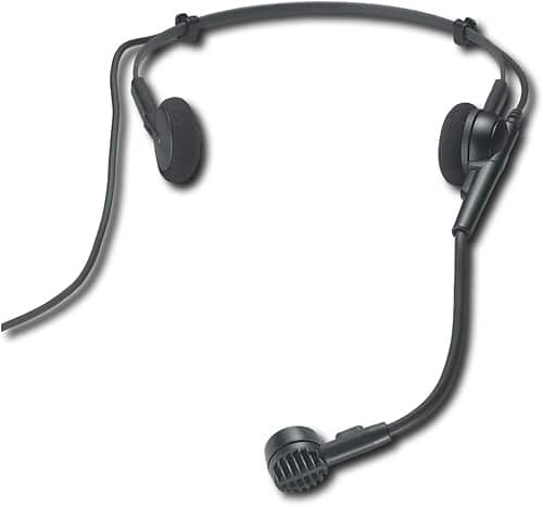 Front. Audio-Technica - PRO 8HEx Hypercardioid Dynamic Microphone - Black.